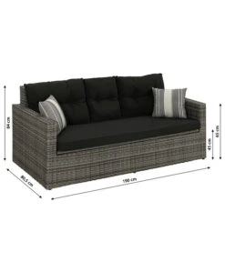 Dehner Flecht-Truhenbank Föhr, 3-Sitzer 21 Dehner Flecht-Truhenbank Föhr, 3-Sitzer -Gartenmöbel Store 6704795 WE BG 001 TruhenbankFoehrNeu