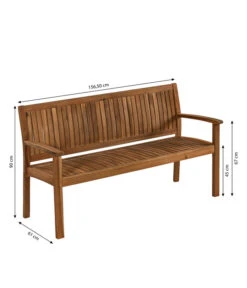 Dehner Gartenbank Valetta -Gartenmöbel Store 6708614 WE BG 001 BankValetta3er