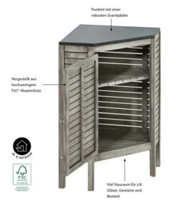Dehner Eckschrank Southampton, Ca. B50/H90/T50 Cm 12 Dehner Eckschrank Southampton, Ca. B50/H90/T50 Cm -Gartenmöbel Store 6713531 WE IG 001 EckschrankSouthamptonGrau