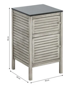 Dehner Schrank Southampton, Ca B50/H90/T50 Cm 13 Dehner Schrank Southampton, Ca B50/H90/T50 Cm -Gartenmöbel Store 6713663 WE BG 001 SchrankSouthampton50Grau