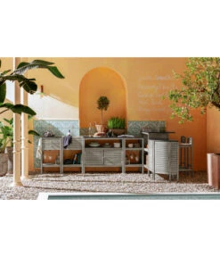 Dehner Doppelschrank Southampton, Ca. B100/H90/T50 Cm -Gartenmöbel Store 6713739 6713762 6713705 6713630 6713531 6713663 6713440 6713390 WE MO 001 OutdoorkuecheSouthampton