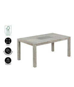 Dehner Tisch Stockholm, Ca. B170/H76/T92,5 Cm 14 Dehner Tisch Stockholm, Ca. B170/H76/T92,5 Cm -Gartenmöbel Store 6714695 WE IG 001 TischStockholm