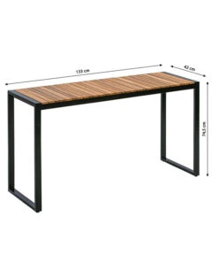 Dehner Balkontisch Chicago Wood, Ca. B133/H74,5/T42 Cm -Gartenmöbel Store 6741797 WE BG 001 BalkontischChicagoWood