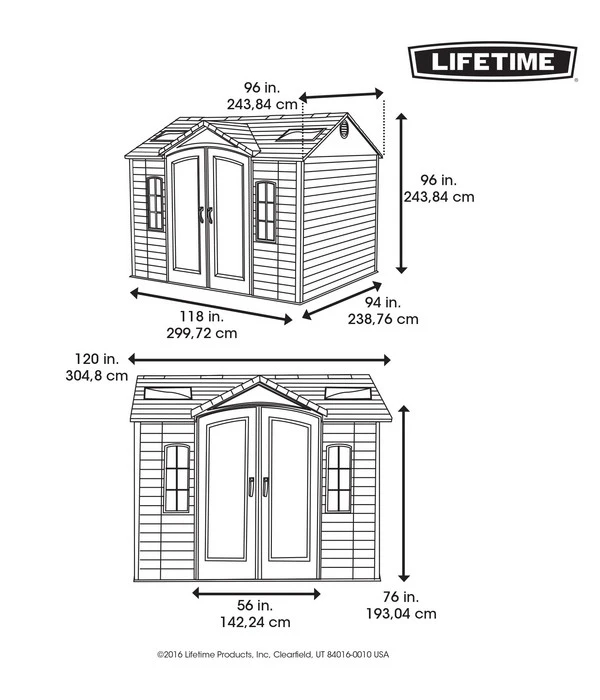Lifetime Gerätehaus Sky 4 Lifetime Gerätehaus Sky – Bild 2