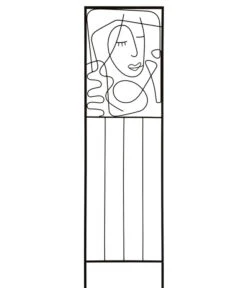 Dehner Metall-Spalier Gesicht Abstrakt, Ca. H150 Cm