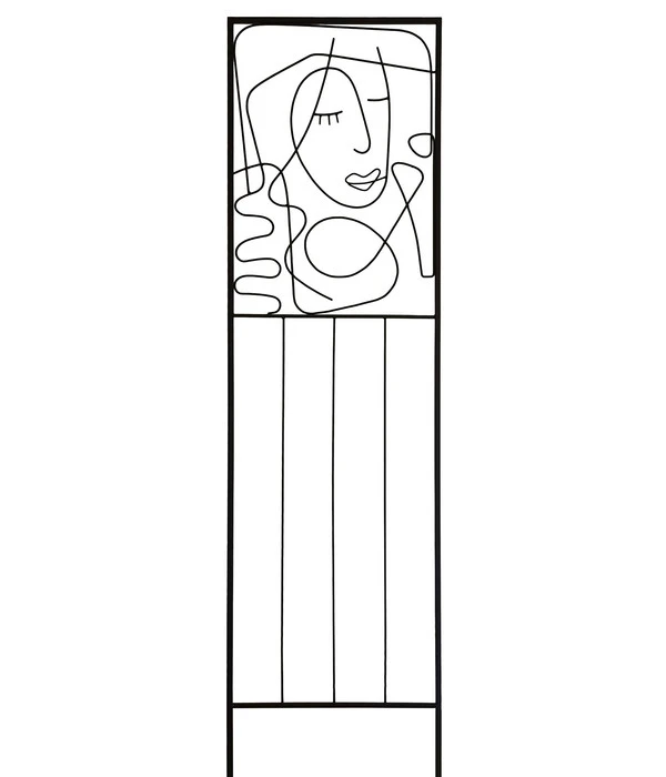 Dehner Metall-Spalier Gesicht Abstrakt, Ca. H150 Cm 3 Dehner Metall-Spalier Gesicht Abstrakt, Ca. H150 Cm