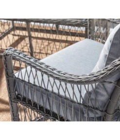 Dehner Geflechtlounge Santos, 4-teilig -Gartenmöbel Store 6875074 WE DE 003 LoungeSantosNEU