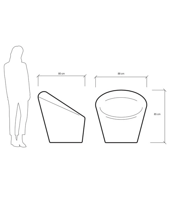 Farmet Kunststoff-Gartensessel Happy 5 Farmet Kunststoff-Gartensessel Happy – Bild 3