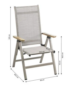 Dehner Klappsessel Cleveland, Hellbraun -Gartenmöbel Store 6894109 WE BG 001 KlappsesselCleveland