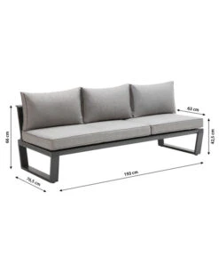 Dehner Liegenset Bellevue, 3-teilig -Gartenmöbel Store 6894182 WE BG 001 LiegesetBellevueNEU