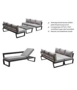 Dehner Liegenset Bellevue, 3-teilig -Gartenmöbel Store 6894182 WE IG 001 DehnerLiegensetBellevue