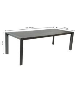 Dehner Ausziehtisch Cleveland, Ca. B160-240/H76/T101 Cm 7 Dehner Ausziehtisch Cleveland, Ca. B160-240/H76/T101 Cm -Gartenmöbel Store 6895379 WE BG 001 AusziehtischClevelandNEU