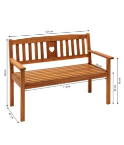 Dehner Bank Heart -Gartenmöbel Store 6897763 WE BG 001 2SitzerBankHeart