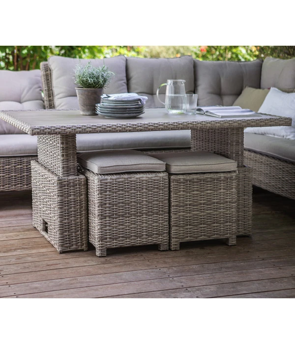 Dehner Geflechtlounge Bologna, 5-teilig 10 Dehner Geflechtlounge Bologna, 5-teilig – Bild 8