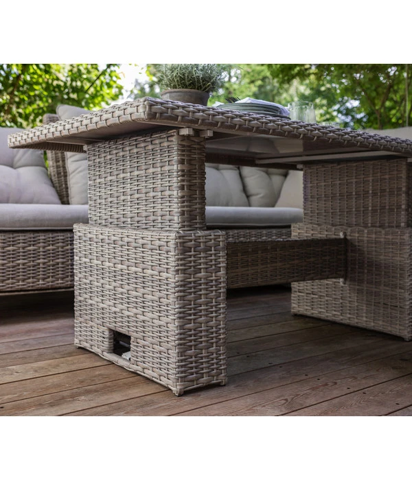 Dehner Geflechtlounge Bologna, 5-teilig 11 Dehner Geflechtlounge Bologna, 5-teilig – Bild 9