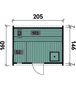 Wolff Finnhaus Saunafass Mini 160 Montiert, Ca. B205/H215/T160 Cm -Gartenmöbel Store 6927917 WE DE 001 SaunafassMini160montiertDSschwarz