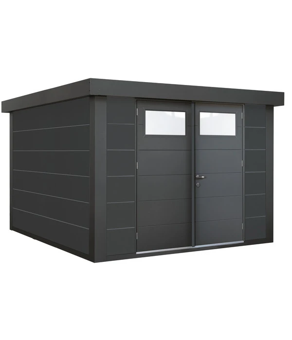 Wolff Finnhaus Metallgerätehaus Eleganto 2724, Ca. B288/H227/T258 Cm 3 Wolff Finnhaus Metallgerätehaus Eleganto 2724, Ca. B288/H227/T258 Cm