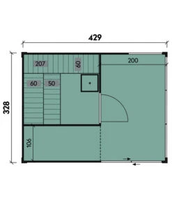 Wolff Finnhaus Sauna Paradiso 4x3, Ca. B429/H261/T328 Cm 7 Wolff Finnhaus Sauna Paradiso 4x3, Ca. B429/H261/T328 Cm -Gartenmöbel Store 6934160 WE DE 001 SaunaParadiso4x3