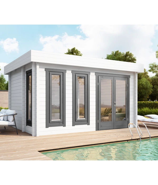 Wolff Finnhaus Saunahaus De Luxe Eurika 70, Ca. B480/H257/T360 Cm 4 Wolff Finnhaus Saunahaus De Luxe Eurika 70, Ca. B480/H257/T360 Cm – Bild 2