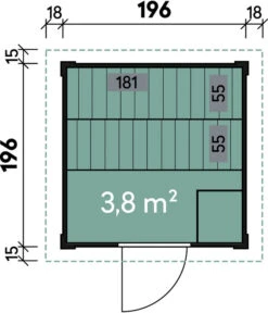 Wolff Finnhaus Saunahaus Lenja 40, Inkl. Ofen, Ca. B232/H226/T226 Cm -Gartenmöbel Store 6934343 WE DE 001 FinnhausSaunahausLenja