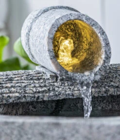 Dehner Granit-Gartenbrunnen Bambu, Ca. H47 Cm -Gartenmöbel Store 6938385 WE DE 001 BrunnenBambu