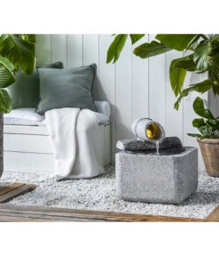 Dehner Granit-Gartenbrunnen Bambu, Ca. H47 Cm -Gartenmöbel Store 6938385 WE MO 001 BrunnenBambu