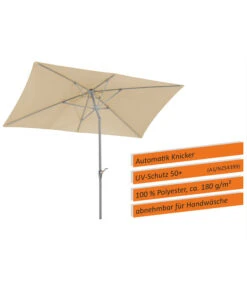 Schneider Sonnenschirm Porto, Rechteckig, Ca. B300/T200 Cm -Gartenmöbel Store 6953582 WE IG 001 SchneiderSonnenschirmPorto300x200natur