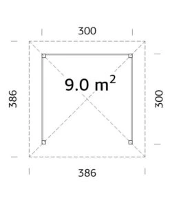Palmako Pavillon Betty, Ca. B386/H323/T386 Cm -Gartenmöbel Store 6977128 WE BG 001 PalmakoPavillonBetty
