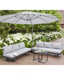 Siena Garden Ampelschirm Sunset N+, Rund, Ca. Ø350 Cm 25 Siena Garden Ampelschirm Sunset N+, Rund, Ca. Ø350 Cm -Gartenmöbel Store 6988315 WE MO 001 SienaGardenAmpelschirmSunsetN350cmGrau