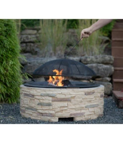 Westmann Feuerstelle, Ca. B90/H54/T90 Cm 15 Westmann Feuerstelle, Ca. B90/H54/T90 Cm -Gartenmöbel Store 6992572 WE MO 003 FeuerschaleMGitter90cm