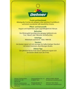 Sommerapfel 'Roter James Grieve' 11 Sommerapfel 'Roter James Grieve' -Gartenmöbel Store 7745730 SommerapfelRoterJamesGrieve Etikett 2